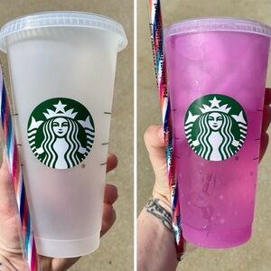 Starbucks Summer 2022 Mystery Color Changing Reusable Cup - Pink